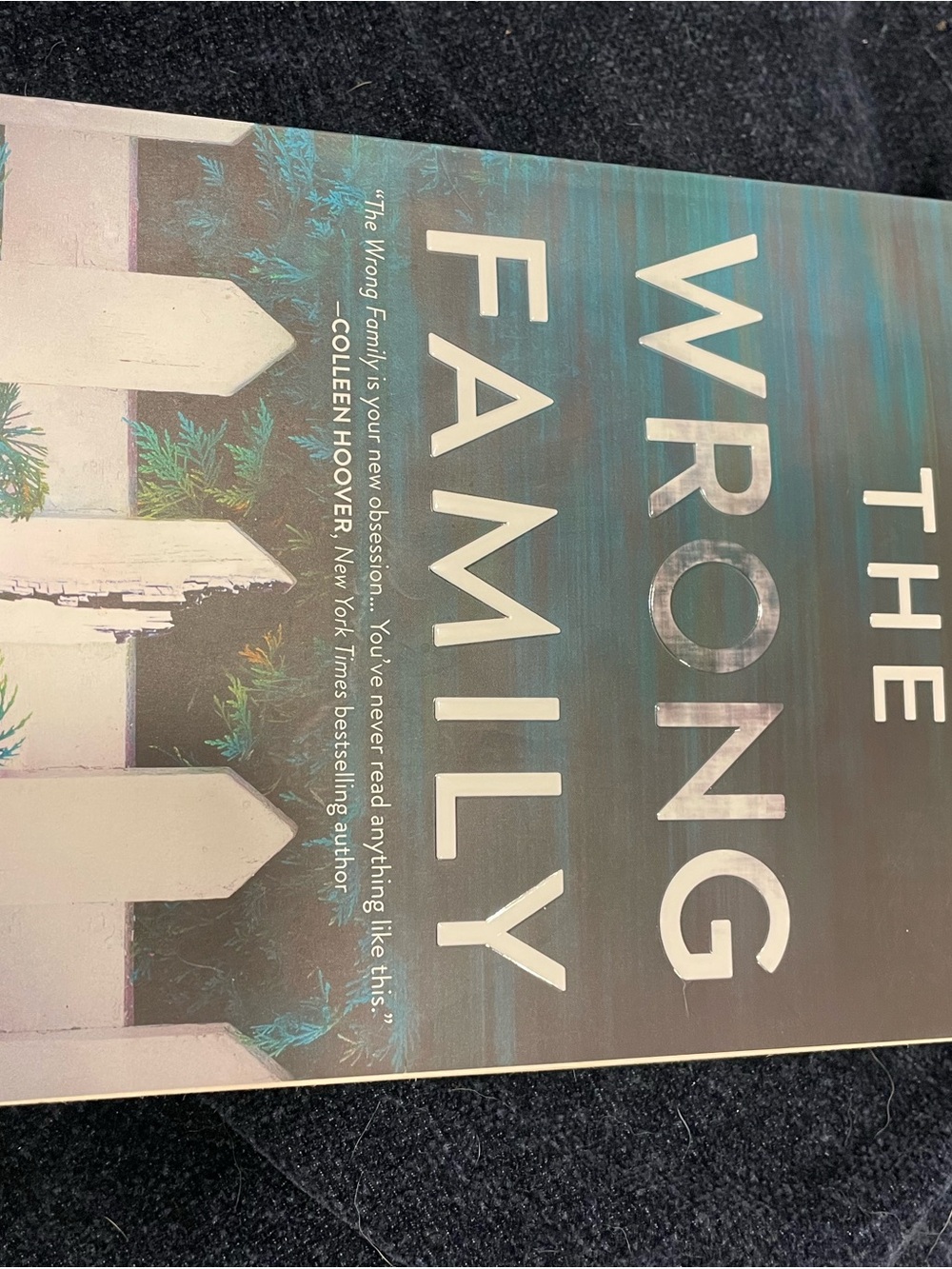 The Wrong Family Hardcover Book - Teal and White